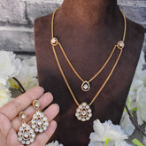 Kundan Double Layer Necklace Set