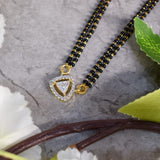 Trilliant Cut Mangalsutra with Earrings