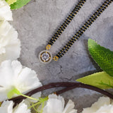 Single Solitaire Mangalsutra with Earrings