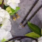 Princess Cut Mangalsutra with Earrings