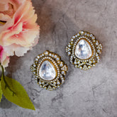 Traditional Oversized Studs in Victorian Polish