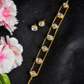 Nazaqat Uncut Polki Choker Set