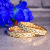 Sleek Kundan Bangle Pair