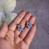 Geometric Solitaire Anti-Tarnish Studs