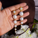 Inaaya Pearl Chain Danglers