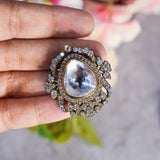 Traditional Oversized Studs in Victorian Polish