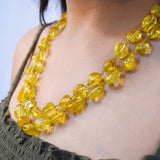 Citrine Double Layered Necklace Set