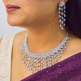 Intricate Waterfall Necklace Set
