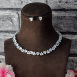 Heartline American Diamond Necklace Set