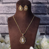 Polki Pendant Set in Gold Tone