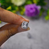 Emerald Cut Diamond Studs