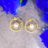 Round Oversized Studs in Contemporary Touch