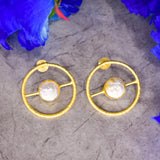 Round Oversized Studs in Contemporary Touch