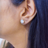 Basic Yet Charming Solitaire Studs (with screwback)