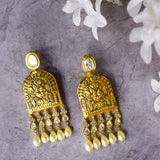 Kundan Gold Plated Danglers