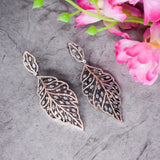 Leafy Diamond Danglers