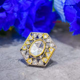 Dual Tone Polki Ring