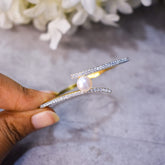 Diamond Bracelet with Pearl Touch