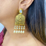 Kundan Gold Plated Danglers