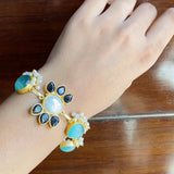 Contemporary Bracelet in Semi-Precious stones