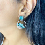 Blue Floral Drops