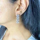 Emerald Cut Diamond Set in Neutral Color