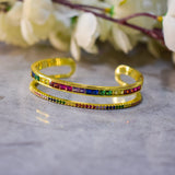 Rainbow Bracelet in double layer