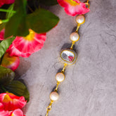 Baroque Pearl Bracelet with Polki