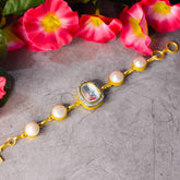 Baroque Pearl Bracelet with Polki