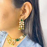 Emerald Delicate Polki Choker