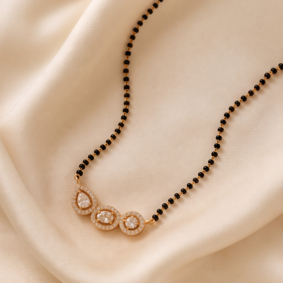 Dailywear Triple Solitaire Mangalsutra