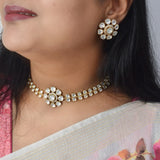 Moissanite Gold Necklace Set