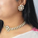 Moissanite Gold Necklace Set