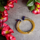 Peacock Bracelet in Gold Plating