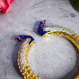 Peacock Bracelet in Gold Plating