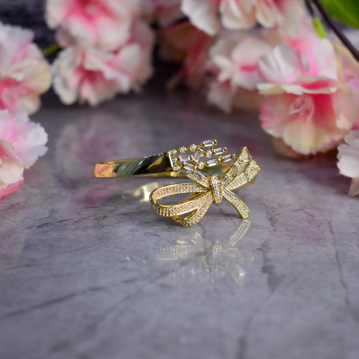 Aneena Diamond Bow Bracelet