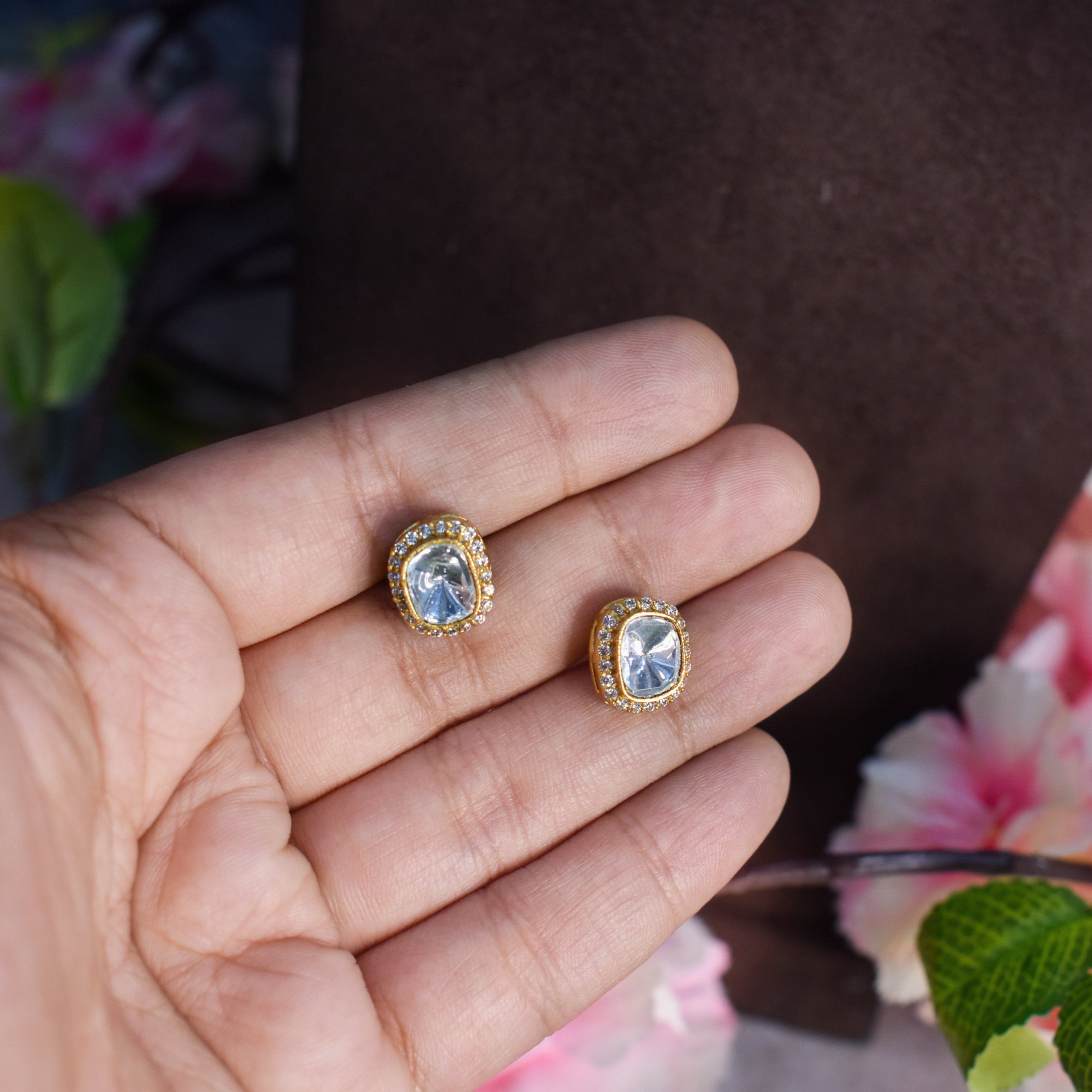 Nazaqat Uncut Polki Choker Set