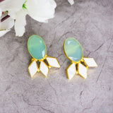 Studs with Semi-Precious Stone