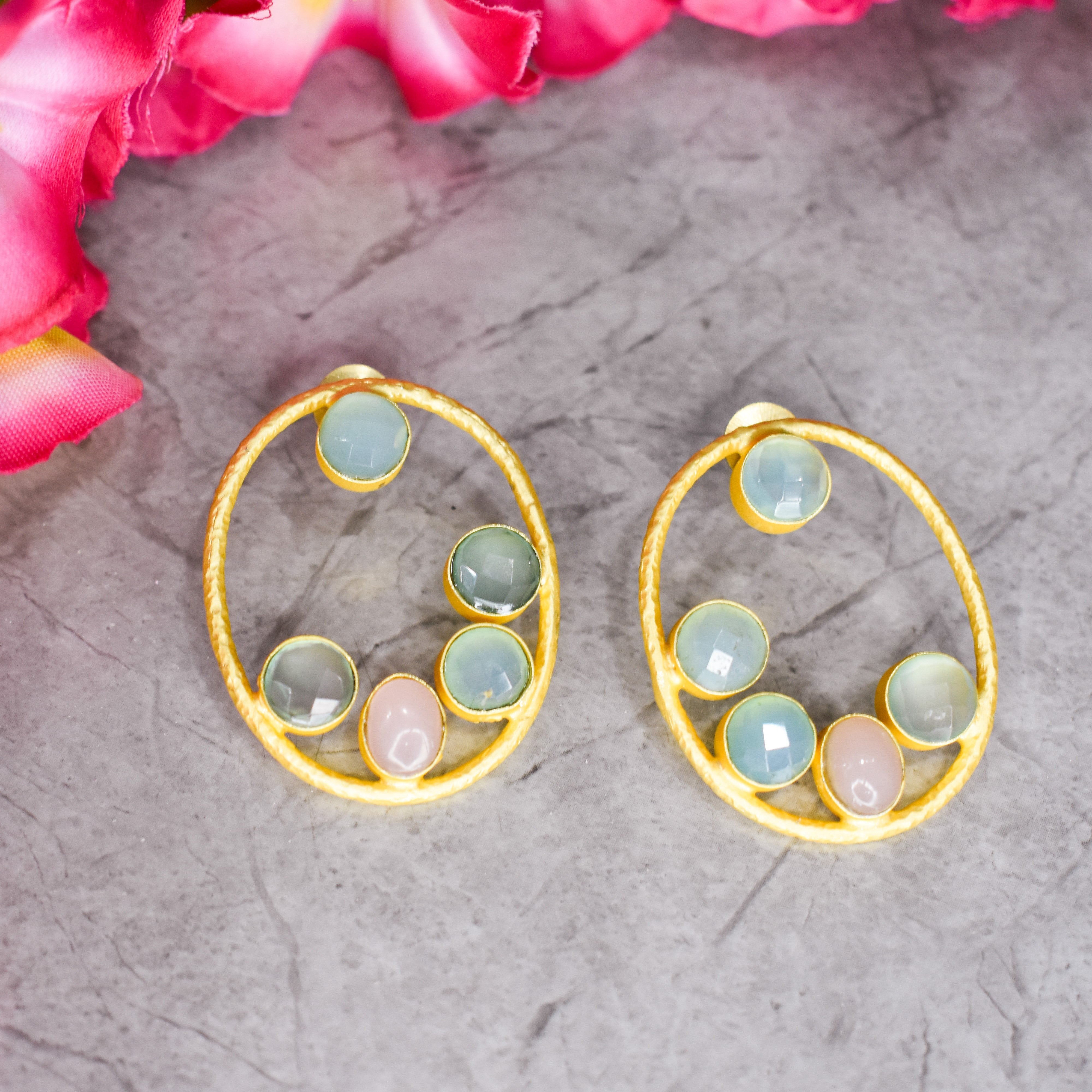 Pastel Drops with Gold Plating