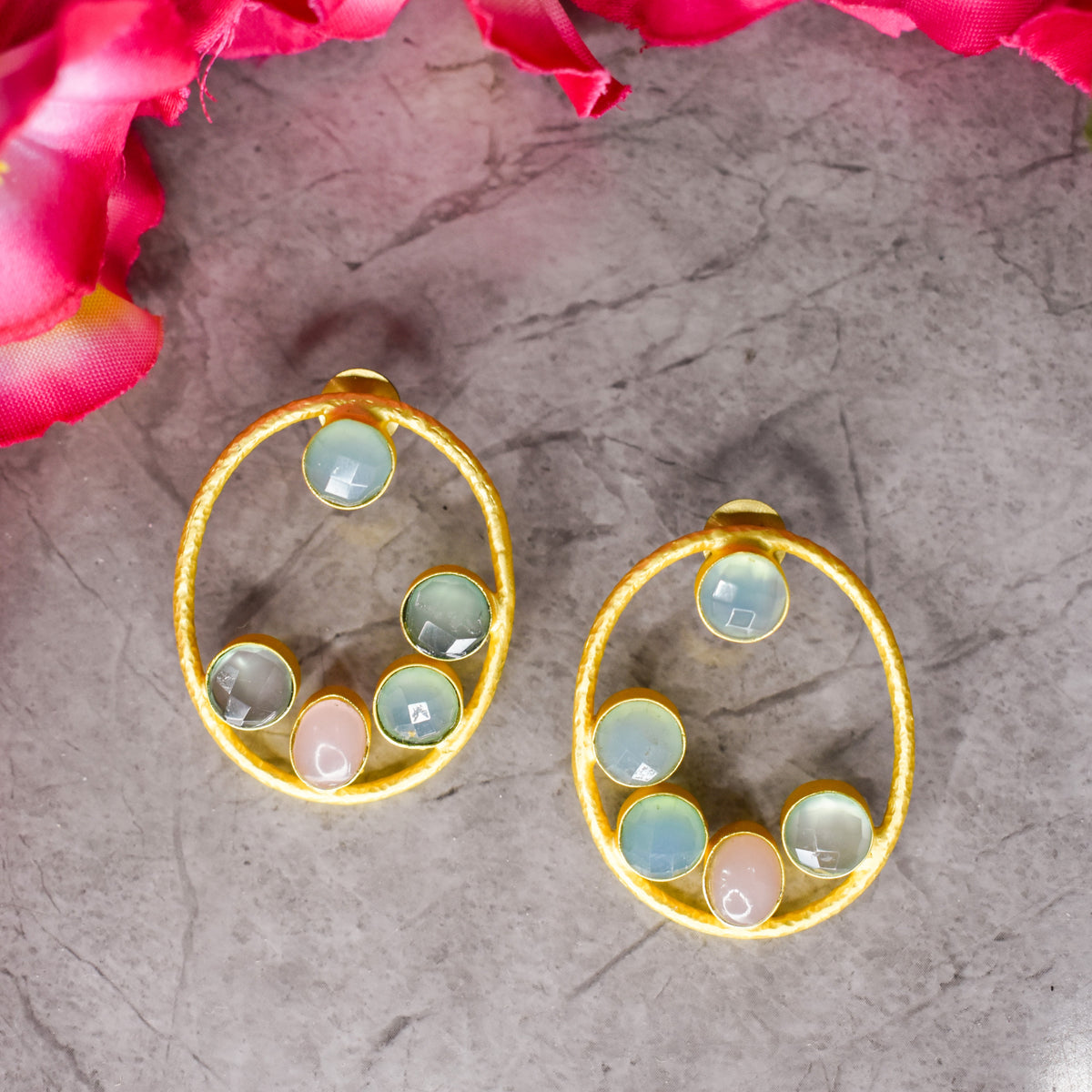 Pastel Drops with Gold Plating