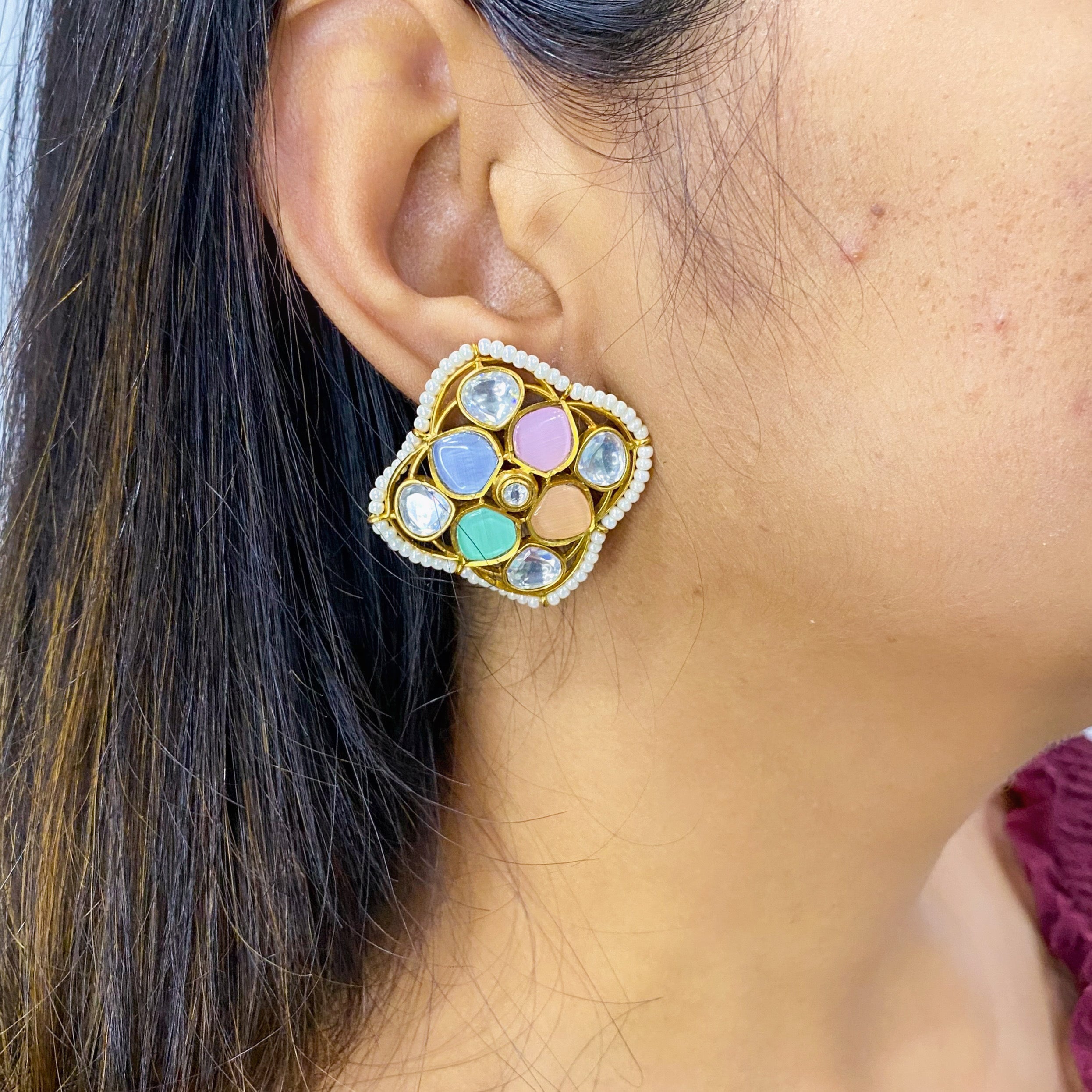 Pastel Oversized Studs