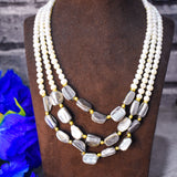 Three-Layered Baroque Pearl Necklace