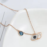 Sapphire Evil Eye Pendant Chain